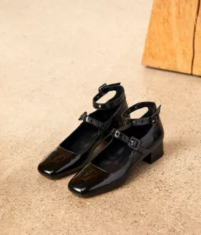 Babies vernies noires Aurea
