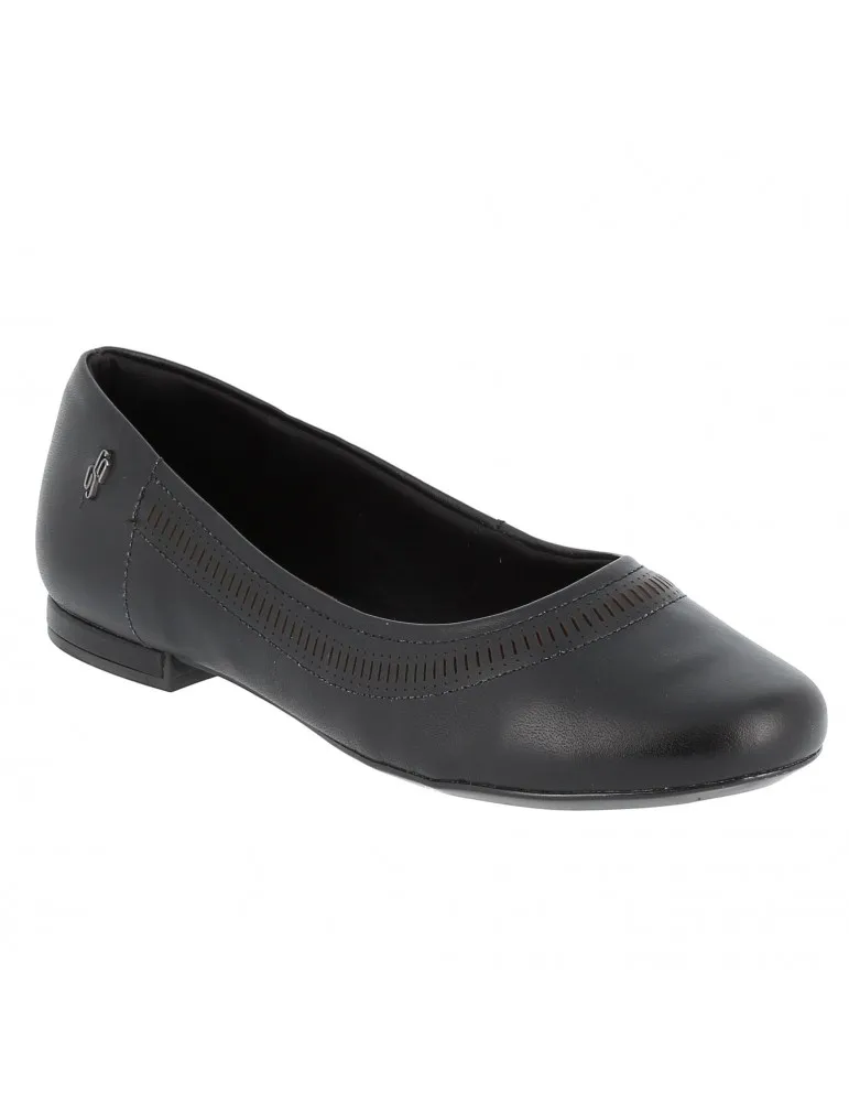 ballerine confort cuir noir