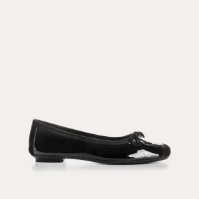 BALLERINES HARMONY VERNIS/CUIR VELOURS CC