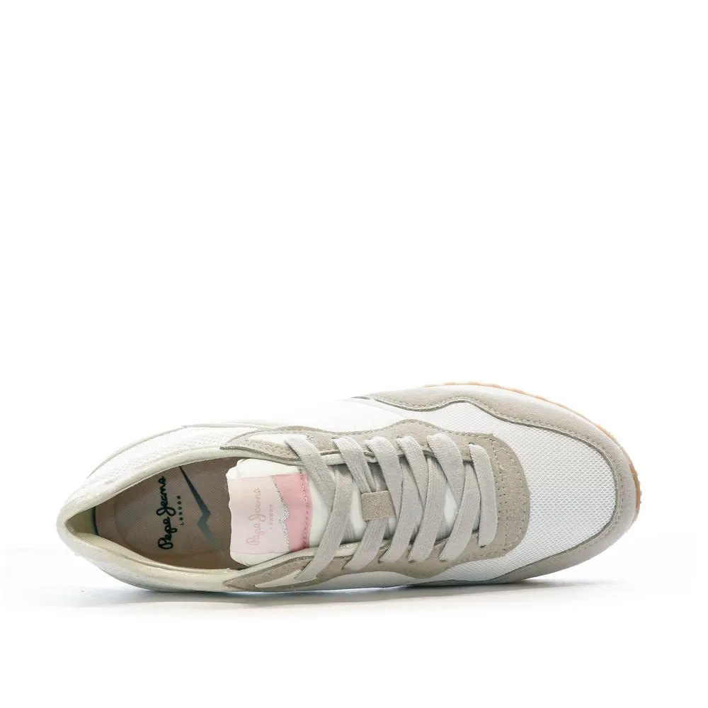 Baskets Blanc/Beige Femme Pepe Jeans London Troy