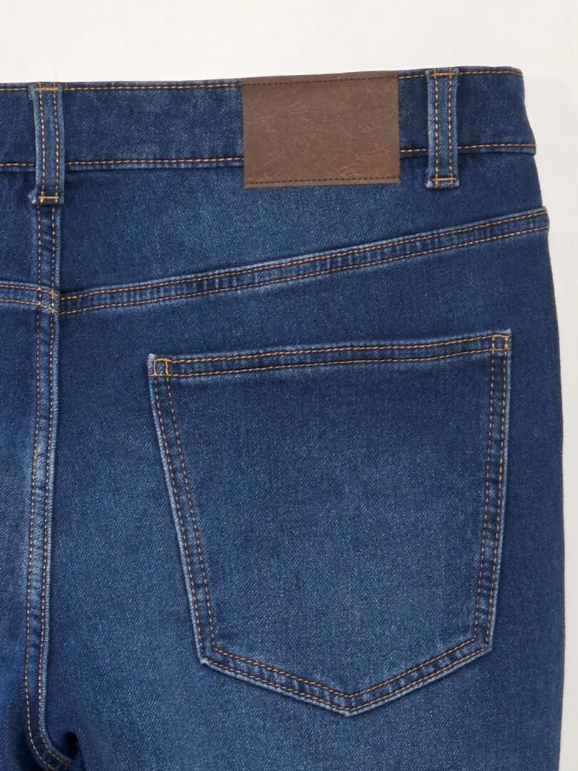 Bermuda slim en jean à 5 poches - Stone