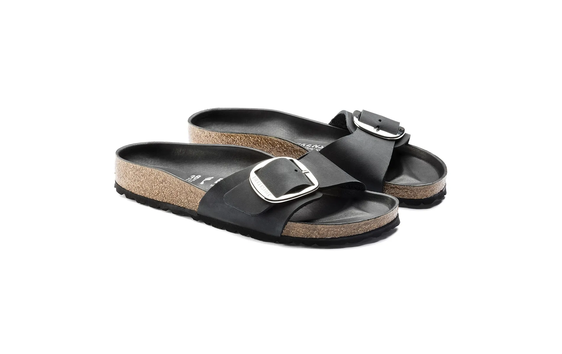 Birkenstock mules madrid big buckle hex noir