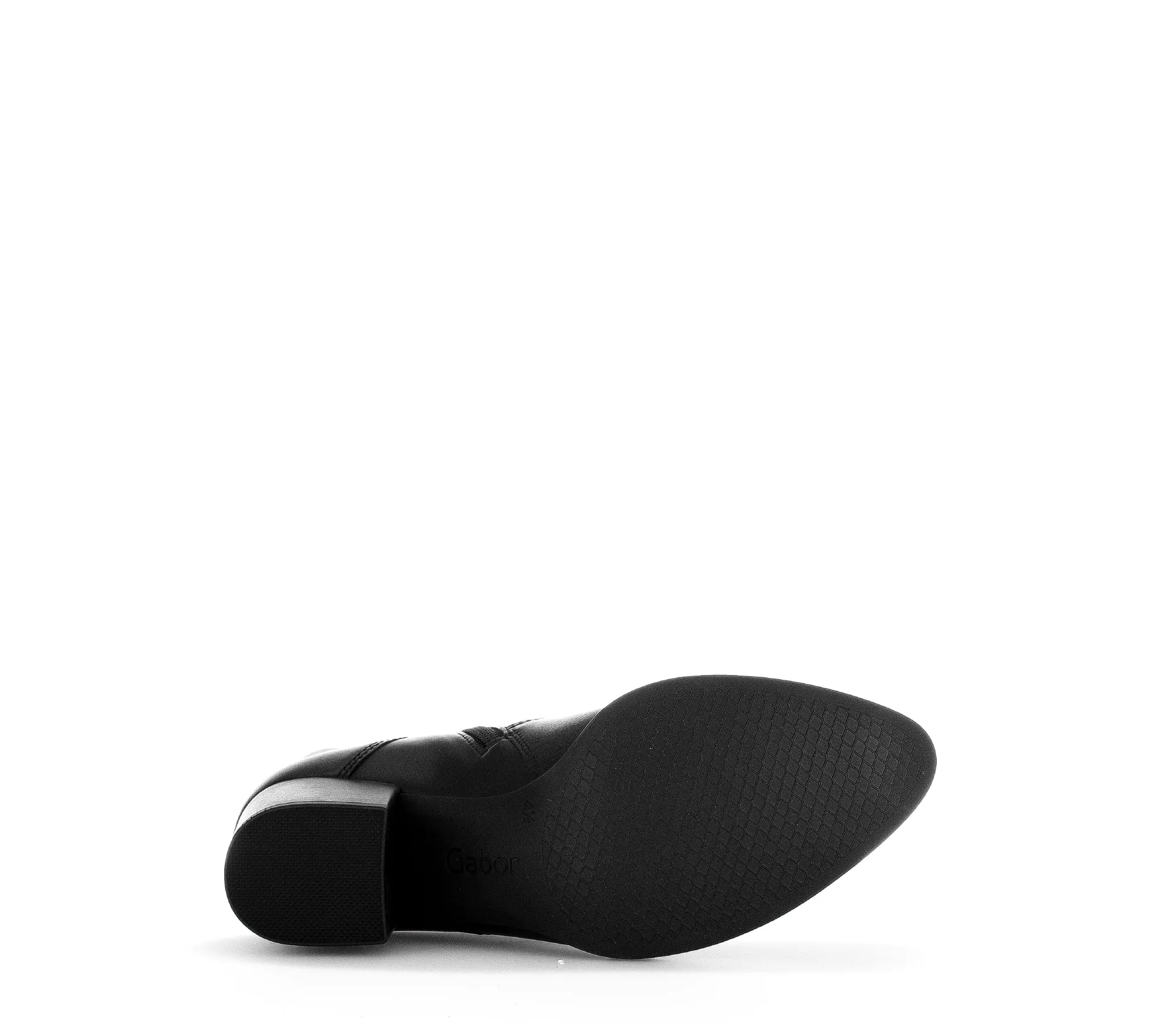 Bottines Mid noires en cuir lisse