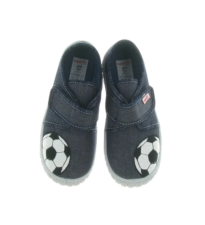chaussons et pantoufles -  - junior garcon - Toile Jean - Marron - Superfit