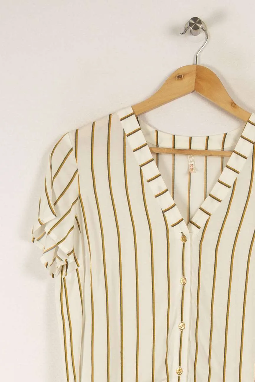 Chemise blanche rayée - Taille M/38