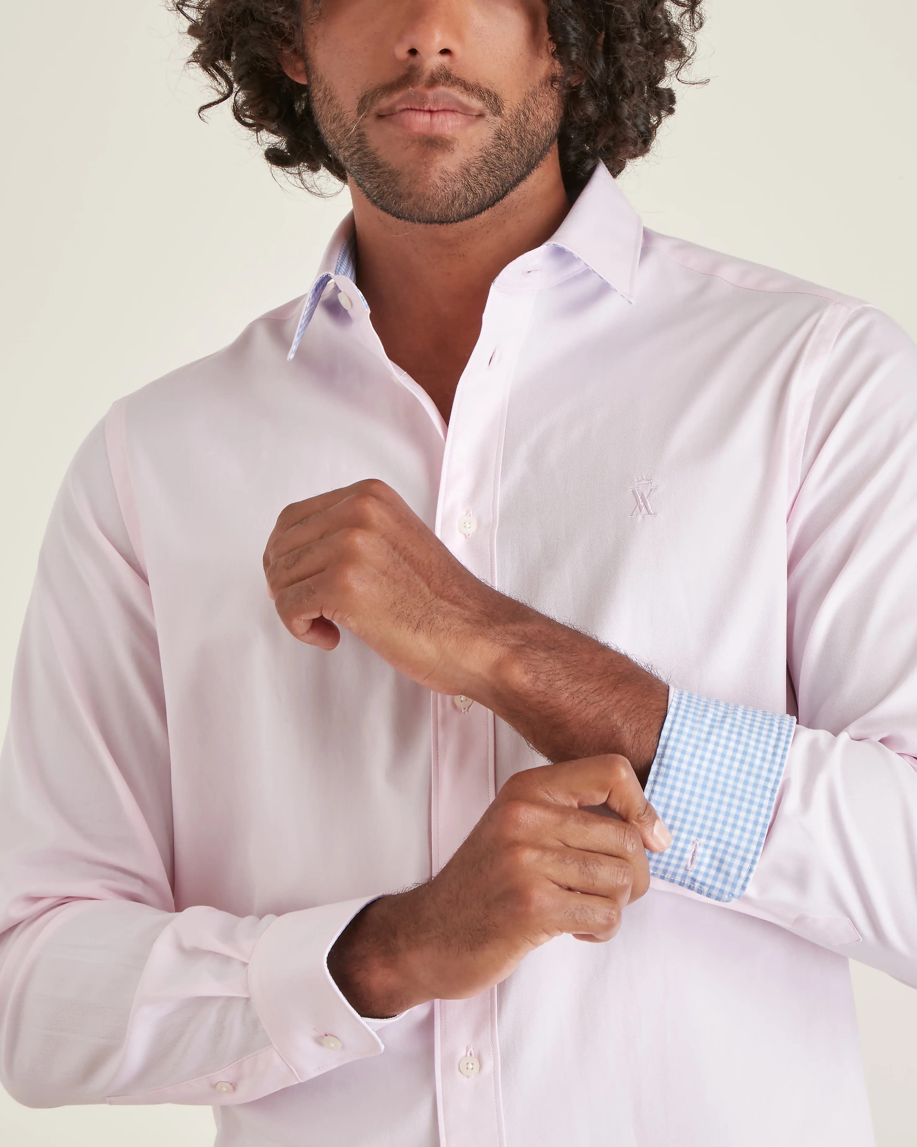 Chemise Conrad - 100 % Coton - Coloris Rose