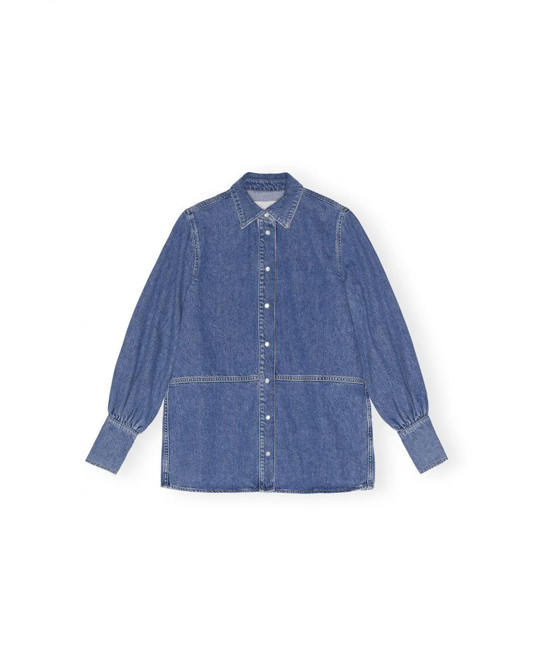 CHEMISE EN JEAN FUTURE DARK BLUE VINTAGE - Ganni | Chez Maman Rouen