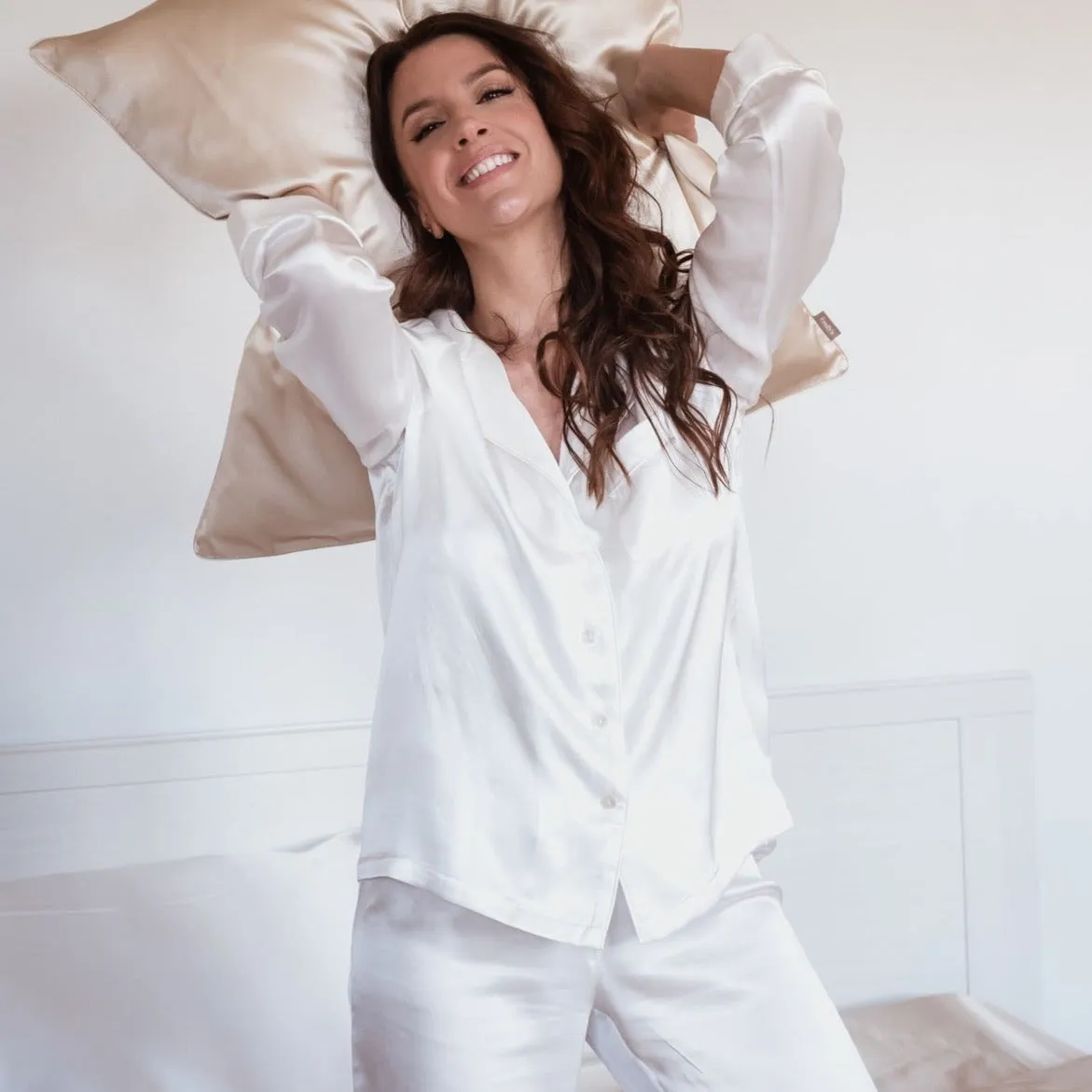 Chemise en pure soie femme