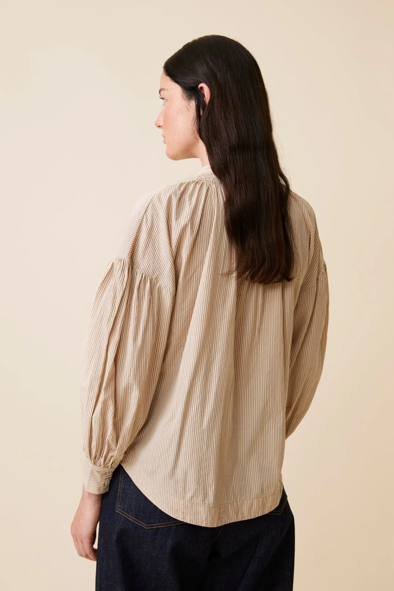 Chemise Viviane N°732 Stripes Mocha