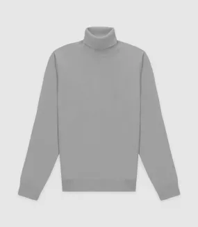 Col roule gris chiné