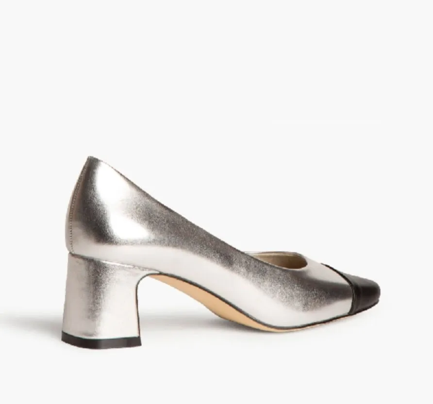 Escarpins Corina Argent & Noir
