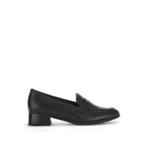 Escarpins noirs en cuir lisse