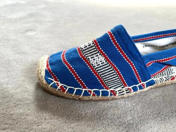 Espadrilles bleu roi en jute tressé - Ratanakiri