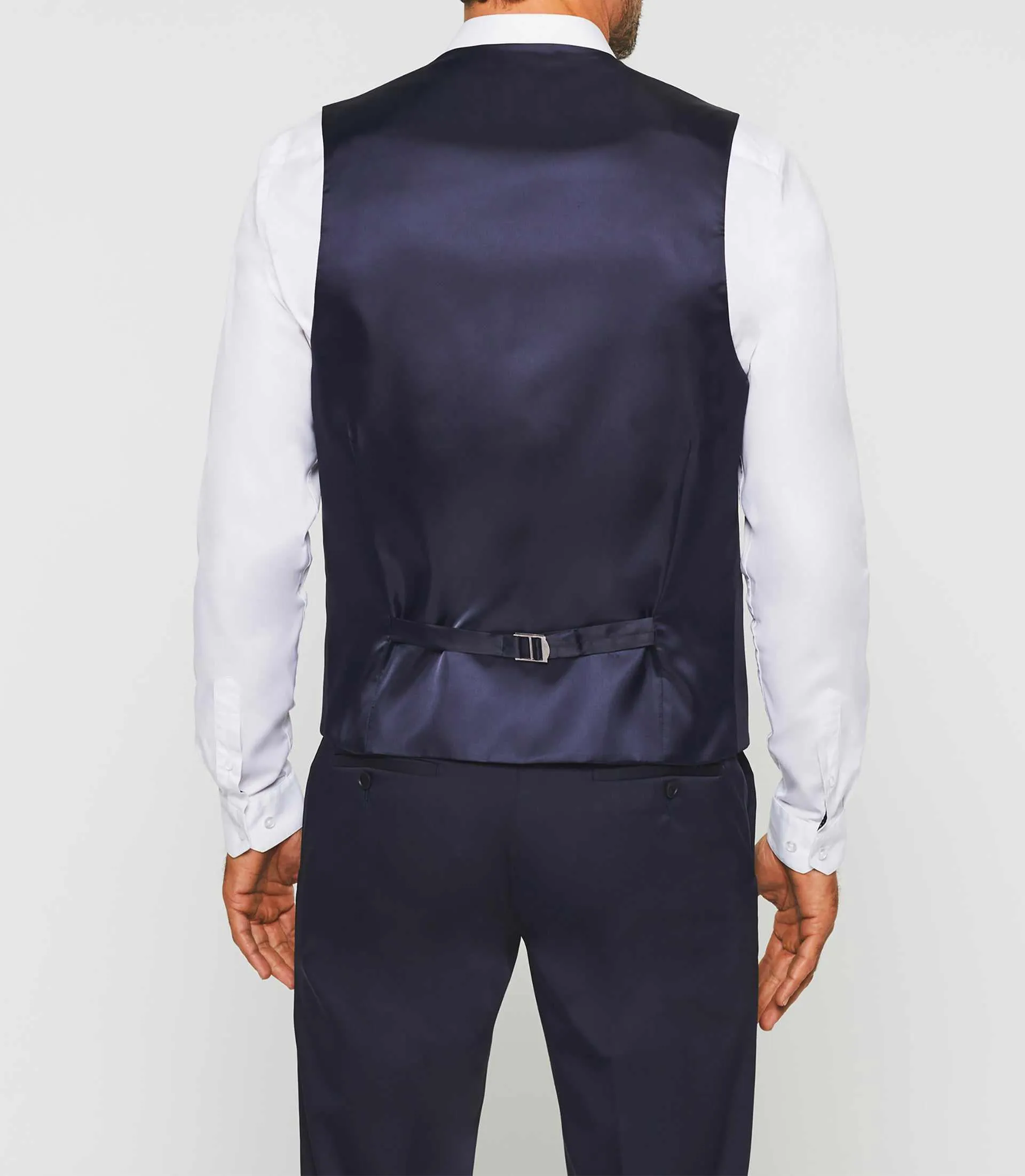 Gilet de costume tissu technique bleu marine Jionac