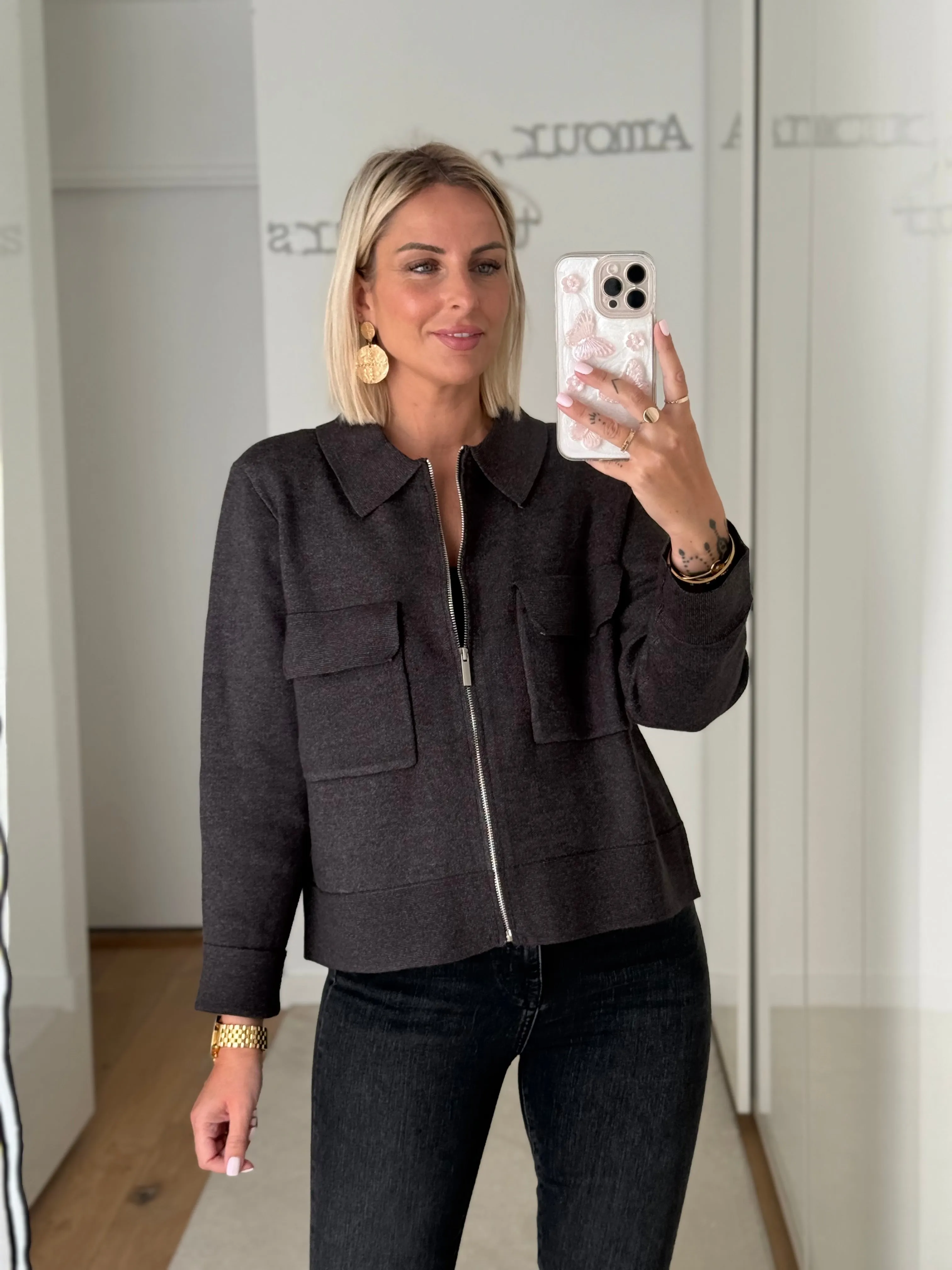 Gilet Lino - Gris