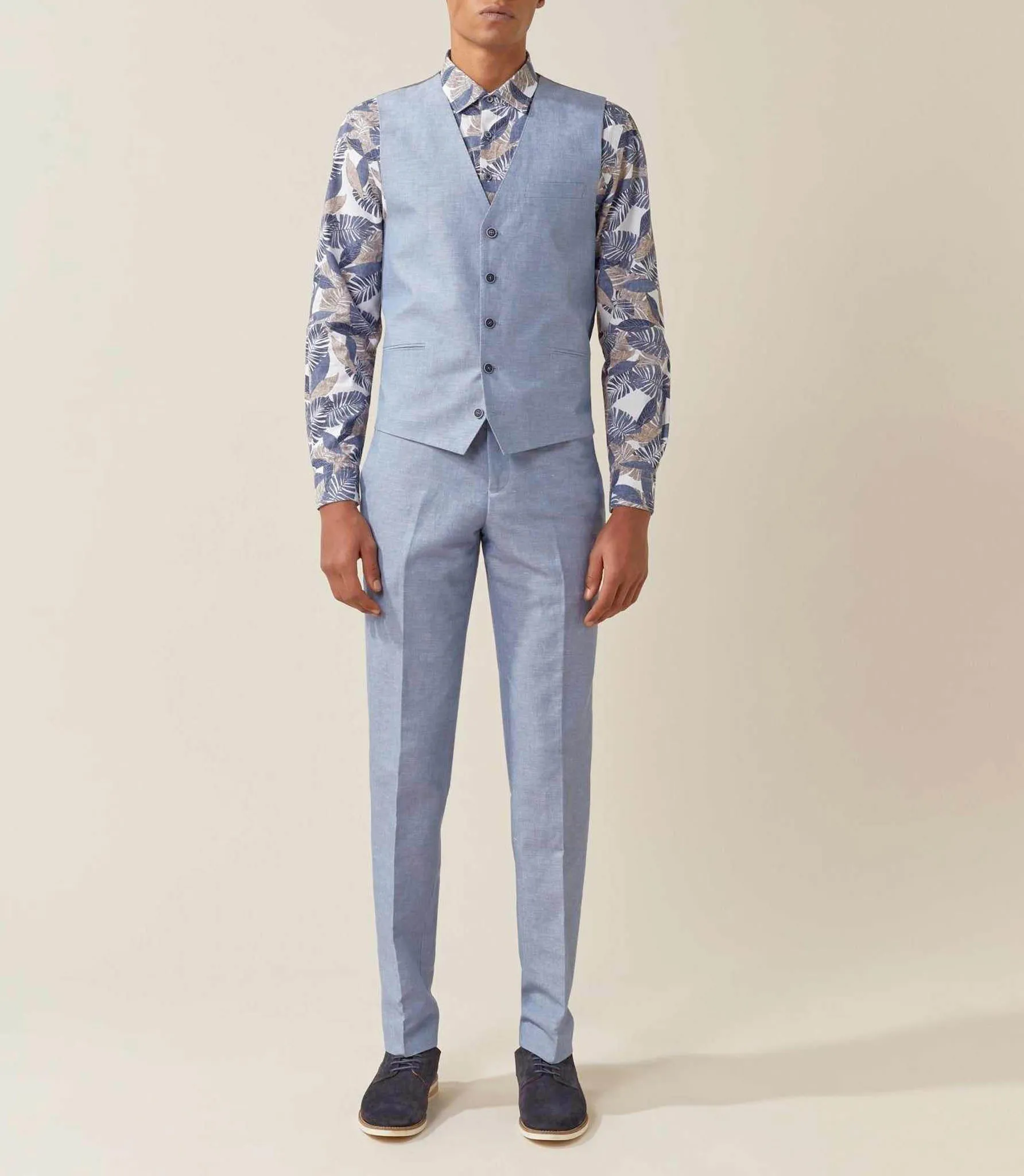 Gilet ville bleu-clair Lazurro