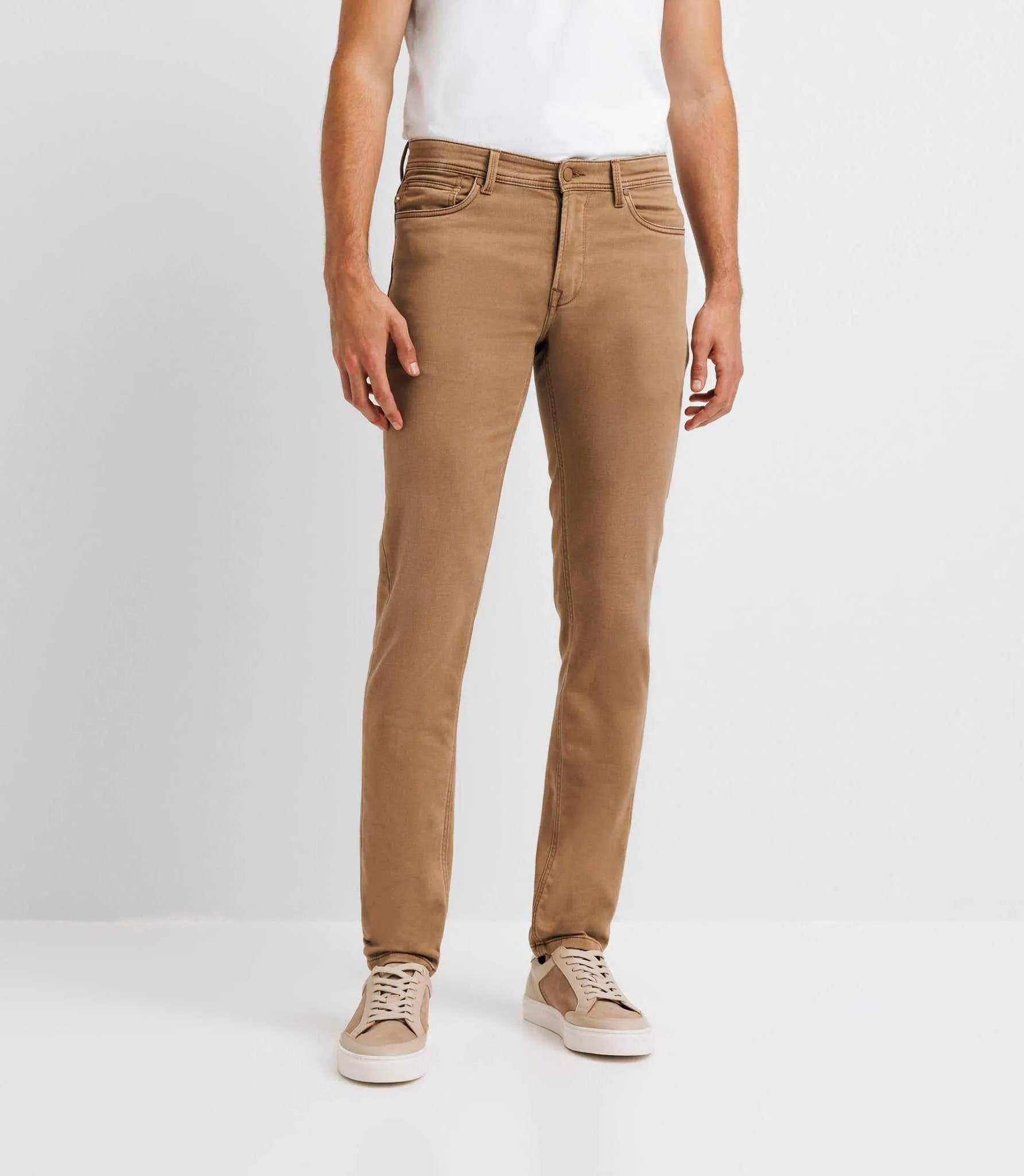 Jean super slim camel