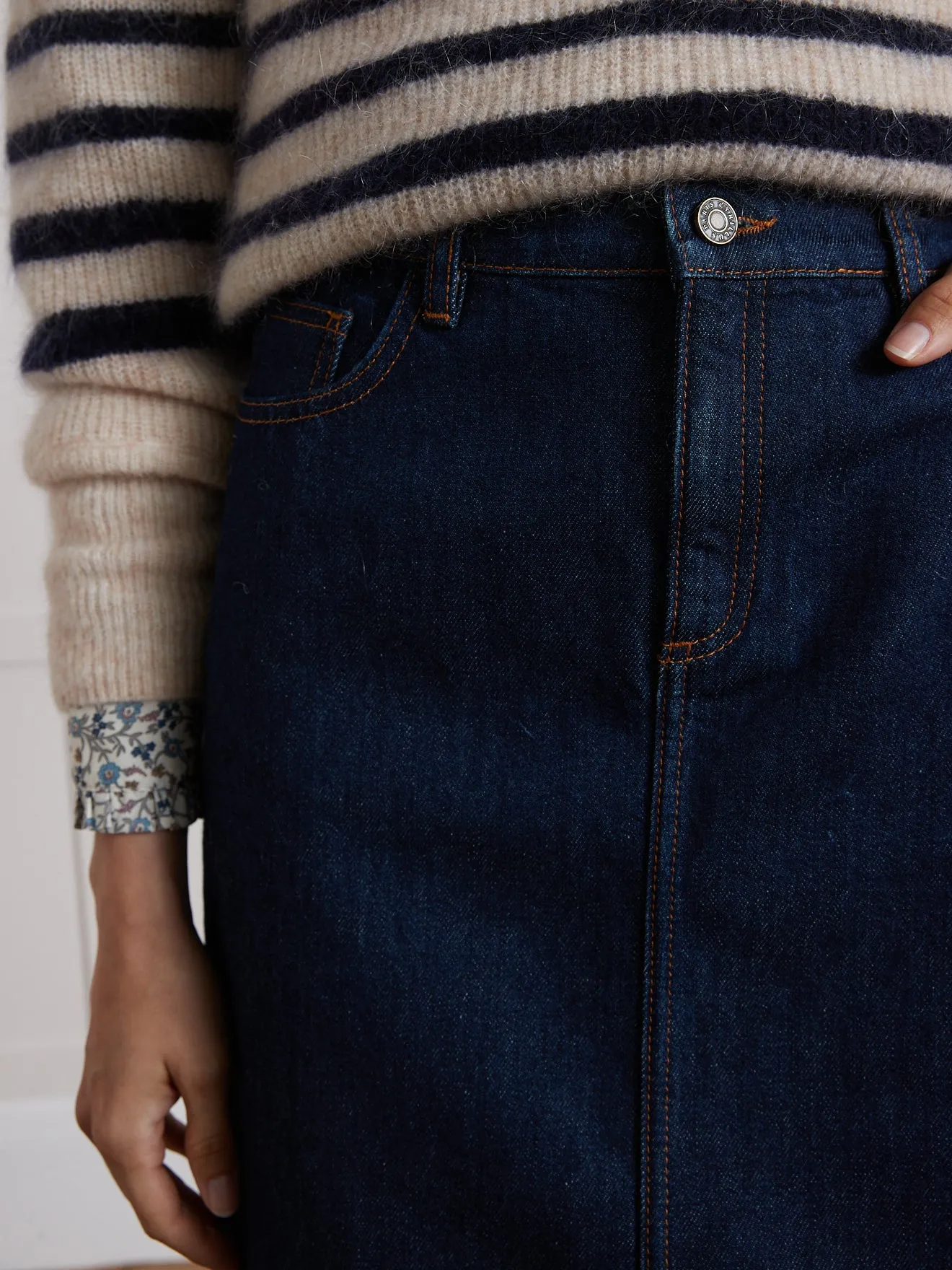 Jupe courte jean femme - Denim coton biologique