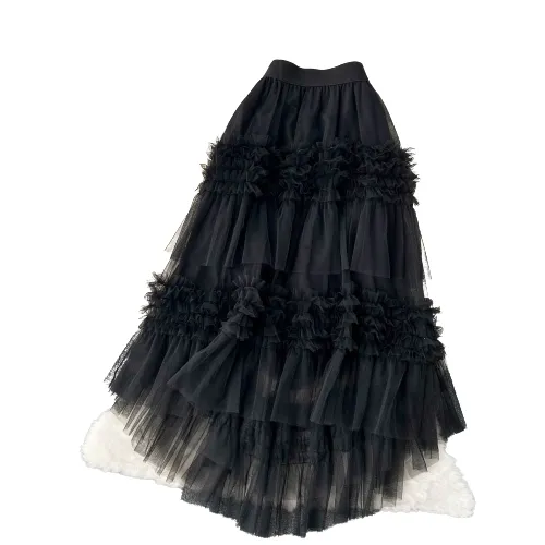 Jupe Longue Boheme Tulle Et Dentelle