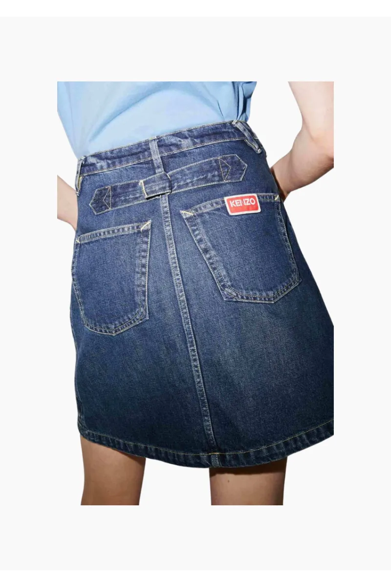 KENZO PARIS LA MINI JUPE EN DENIM