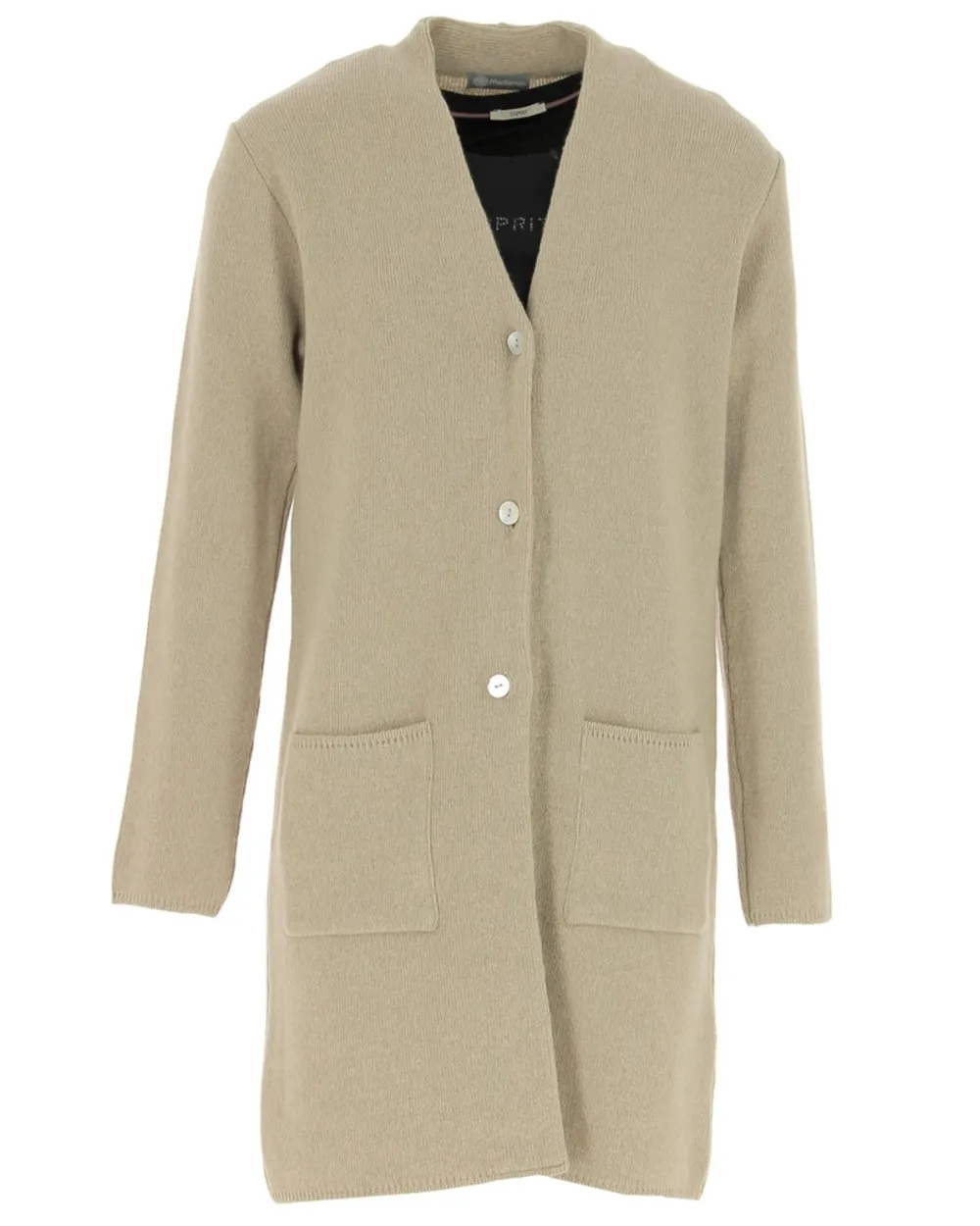 Long gilet teneur en cachemire