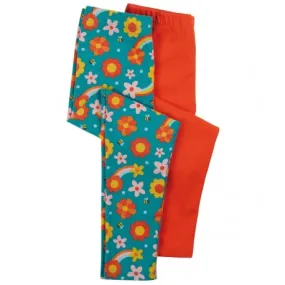 Lot 2 Leggings coton bio Dahlia