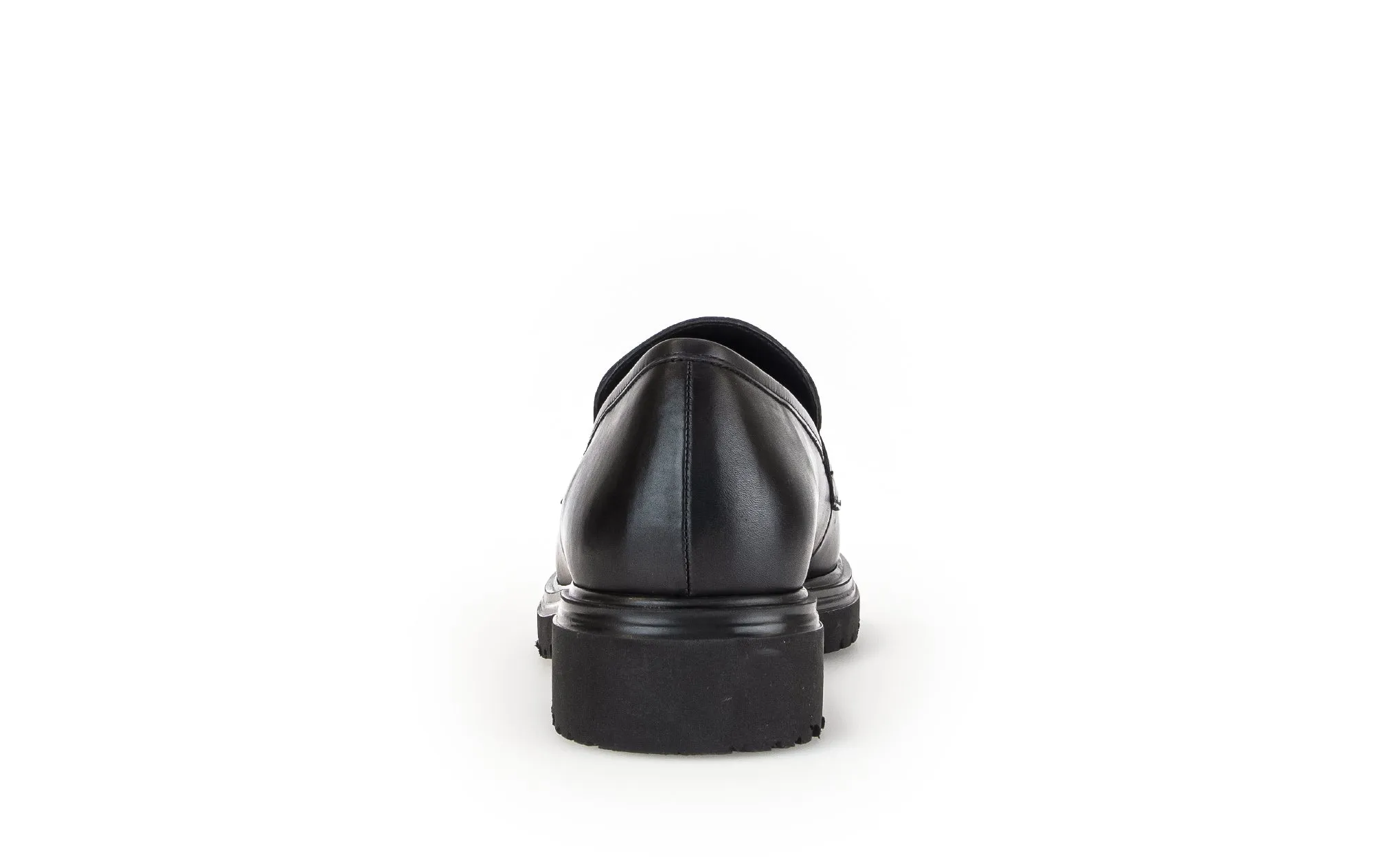 Mocassins noirs en cuir lisse