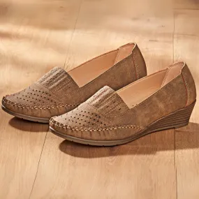 Mocassins, taupe