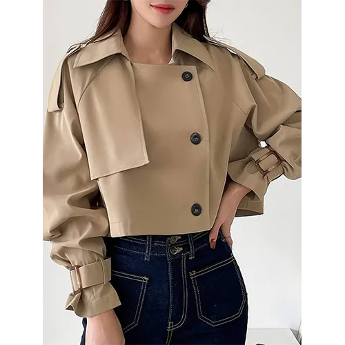 Nayeli | Manteau Court  Boucle Pour Femme | Trench