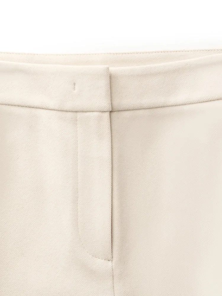 Pantalons femmes à micro évasement