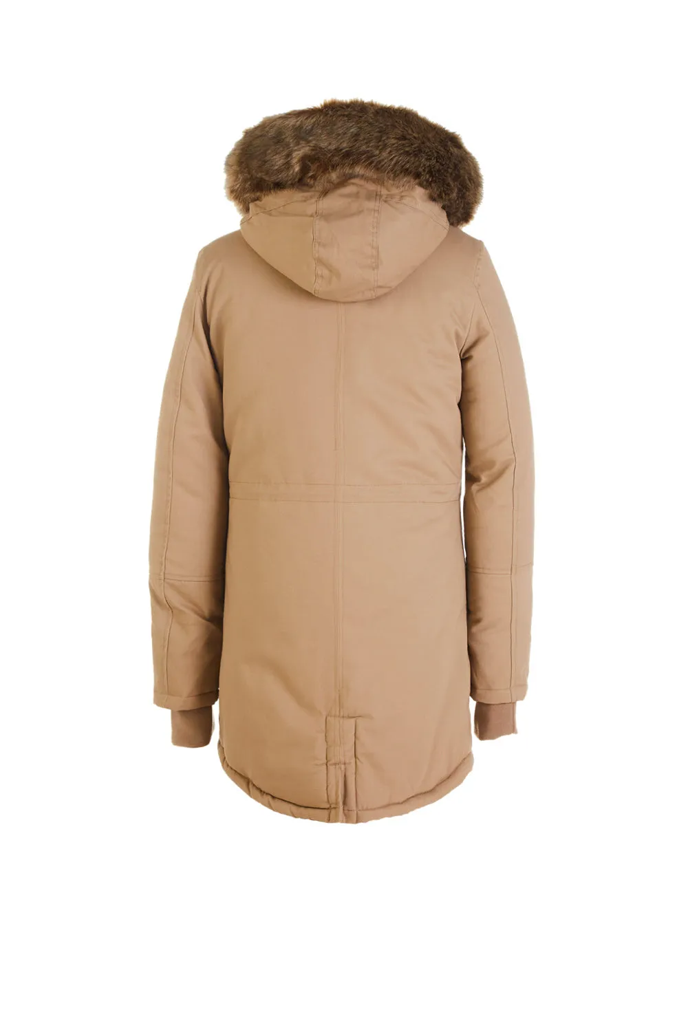 Parka doublure fourrure Sixth June beige beige