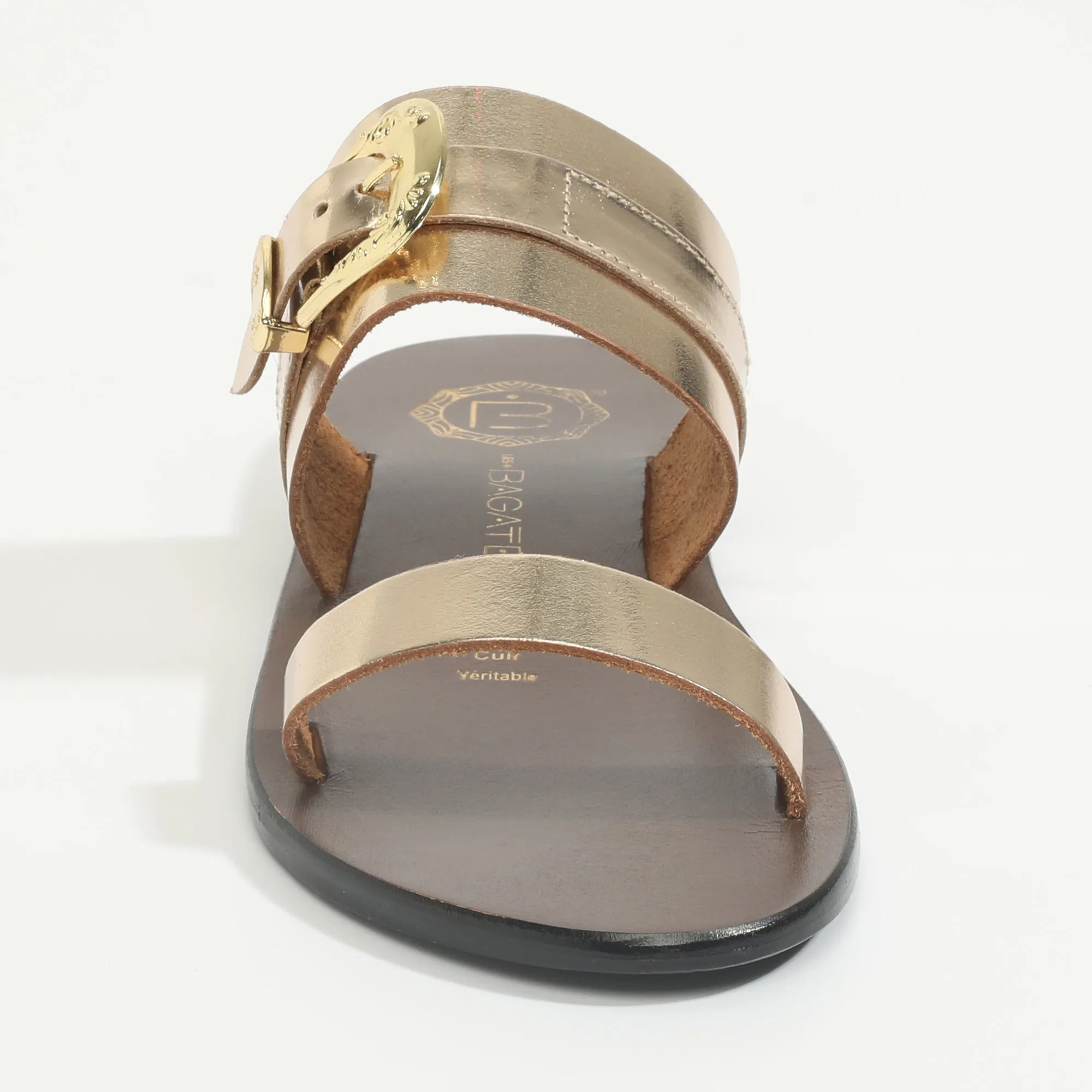 RAN Mule brillante en cuir