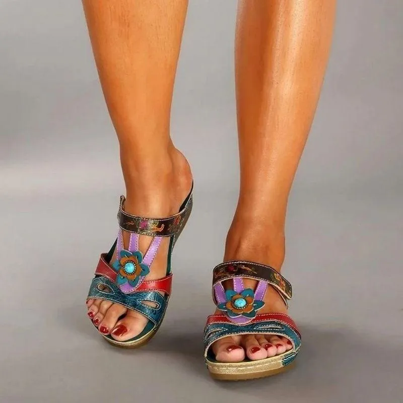 Sandales orthopédiques Femme Tendance - Floral