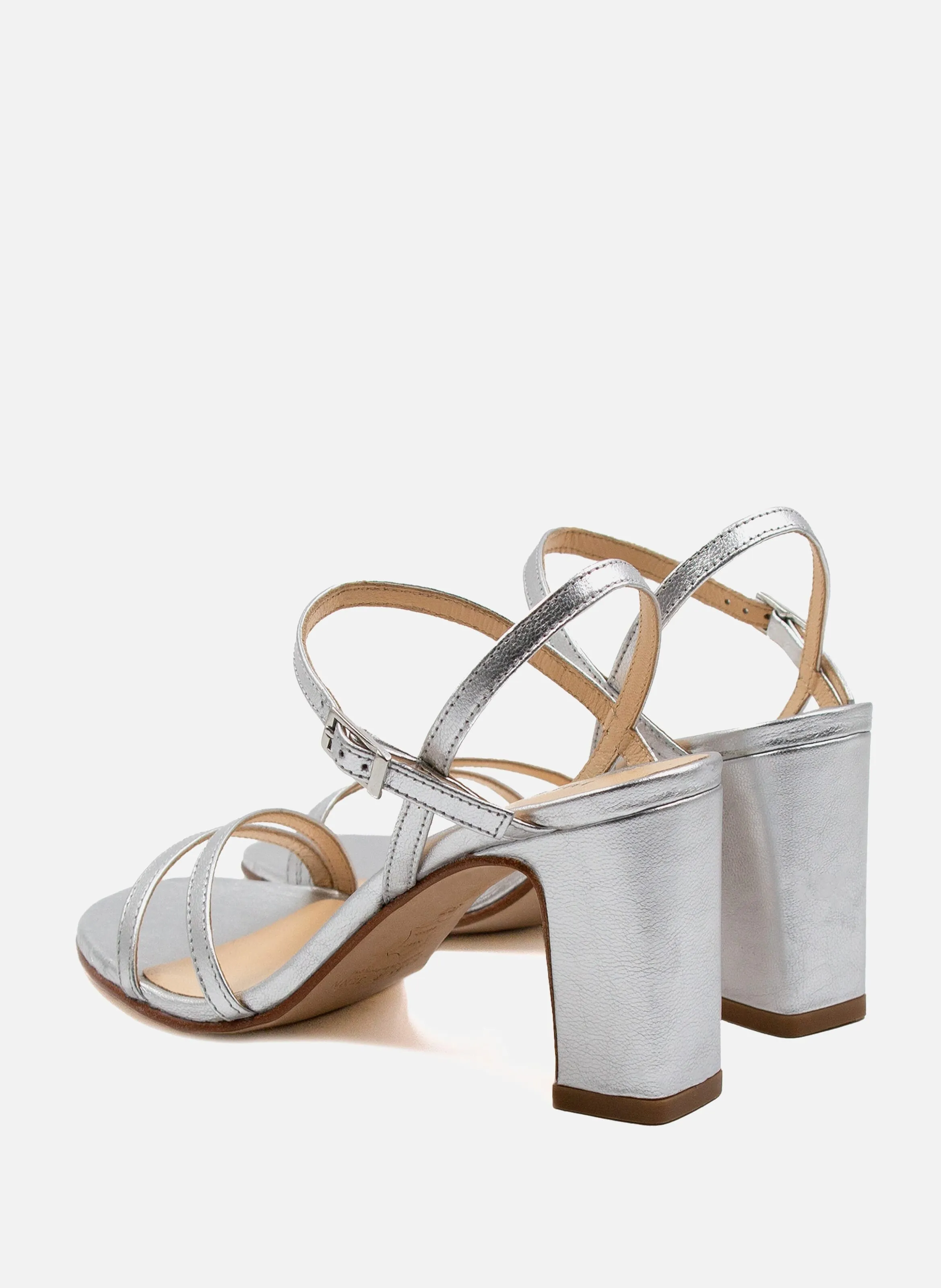 SANDALES TALON éPURéES CUIR MéTALLISé - JULES & JENN pour FEMME | Printemps