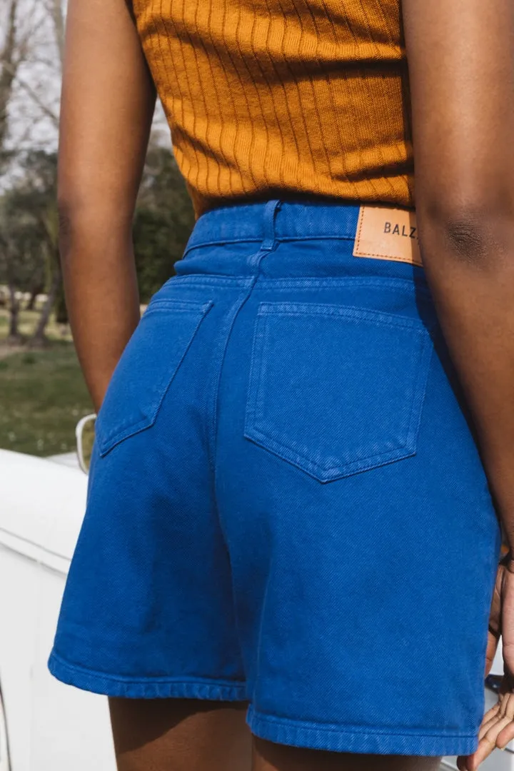 Short Maylone bleu de travail