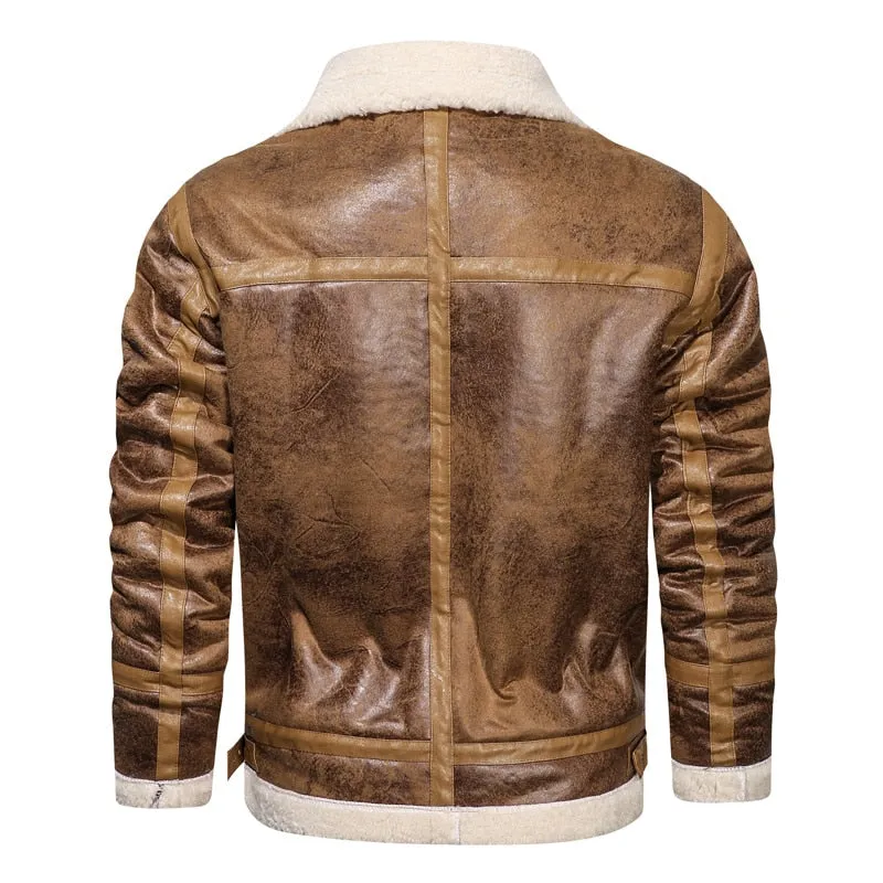 Vintage Veste En Cuir